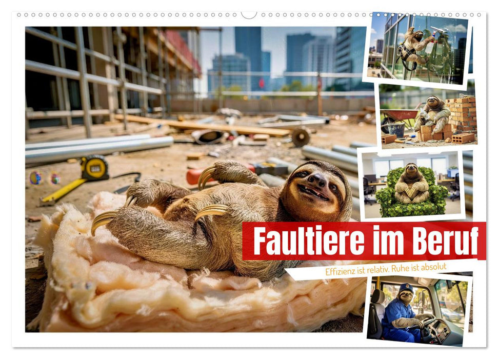 Faultiere im Beruf (CALVENDO Wandkalender 2027)