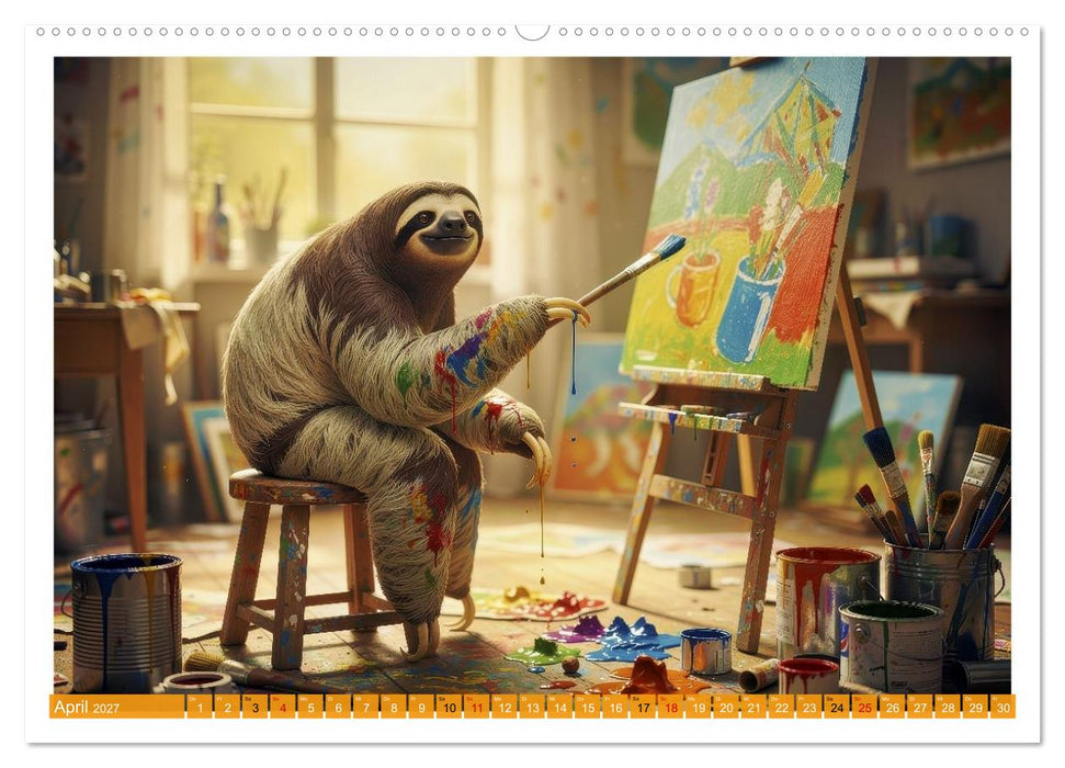 Faultiere im Beruf (CALVENDO Wandkalender 2027)