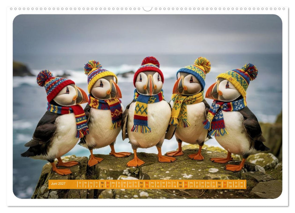 Lustige Papageientaucher (CALVENDO Wandkalender 2027)