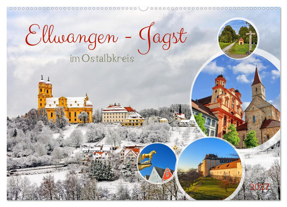 Ellwangen - Jagst im Ostalbkreis (CALVENDO Wandkalender 2027)