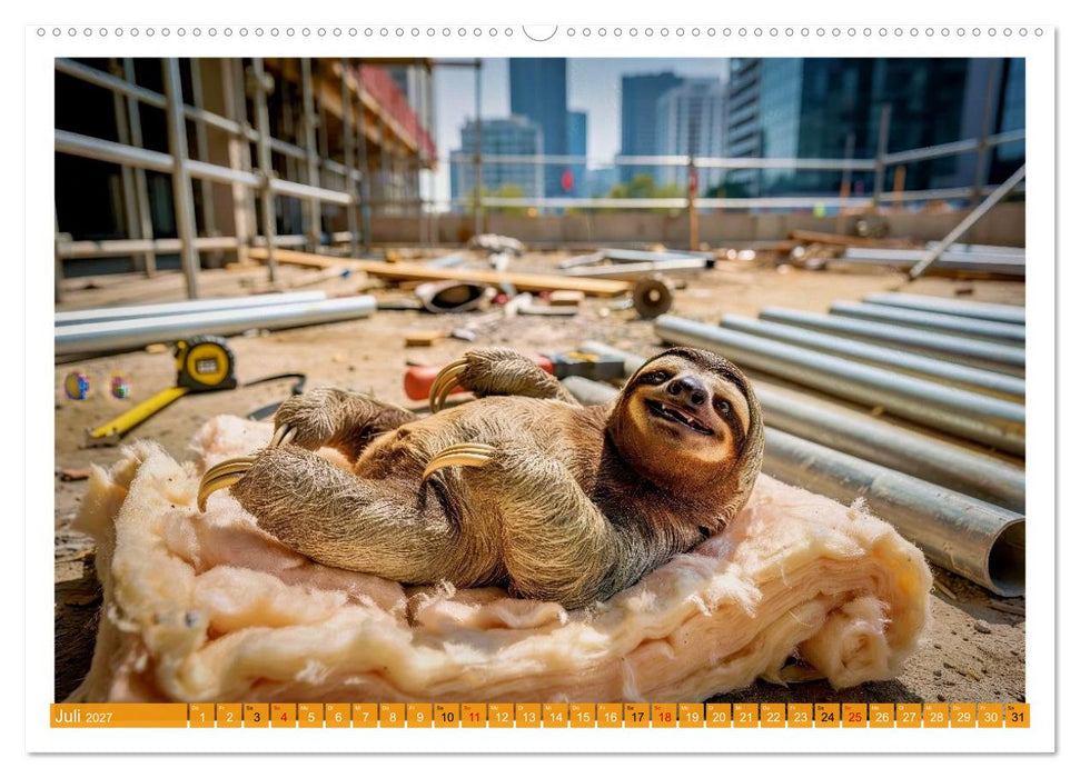 Faultiere im Beruf (CALVENDO Premium Wandkalender 2027)