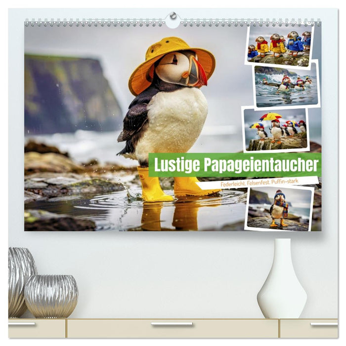 Lustige Papageientaucher (CALVENDO Premium Wandkalender 2027)