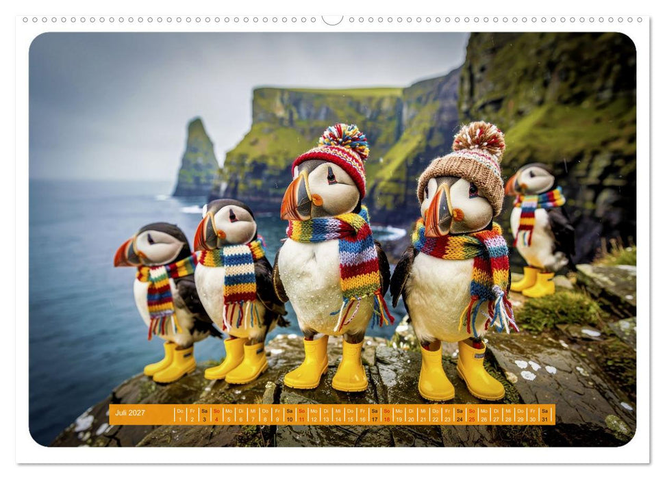 Lustige Papageientaucher (CALVENDO Premium Wandkalender 2027)