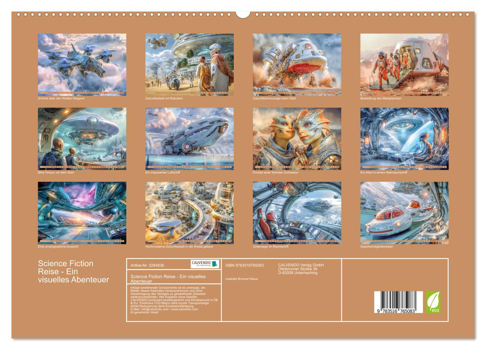 Science Fiction Reise - Ein visuelles Abenteuer (CALVENDO Premium Wandkalender 2027)