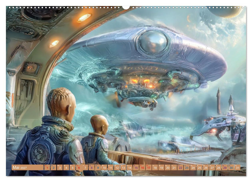 Science Fiction Reise - Ein visuelles Abenteuer (CALVENDO Premium Wandkalender 2027)
