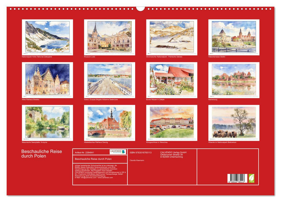 Beschauliche Reise durch Polen (CALVENDO Wandkalender 2027)