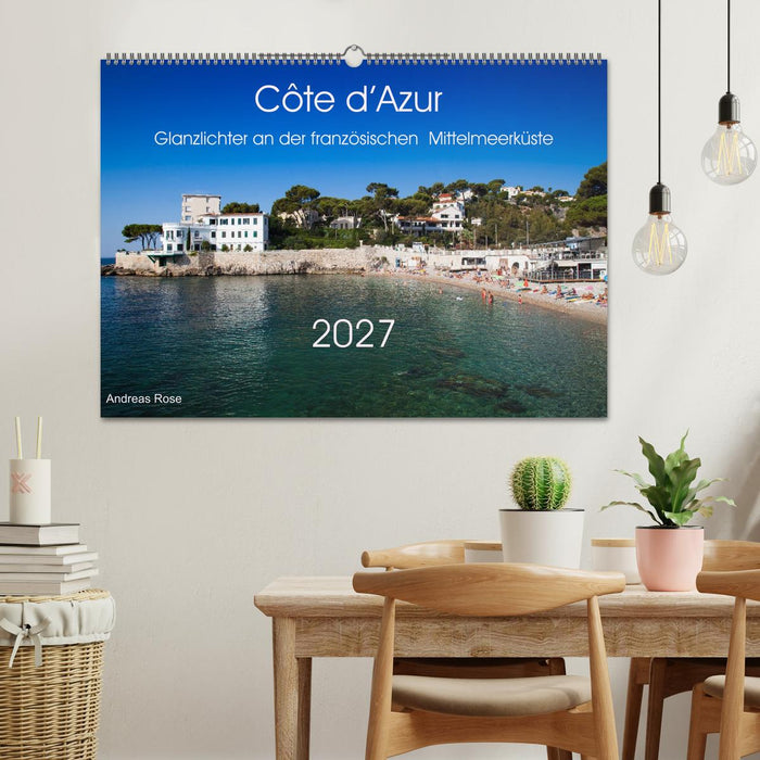 Côte d’Azur Glanzlichter an der französischen Mittelmeerküste (CALVENDO Wandkalender 2027)