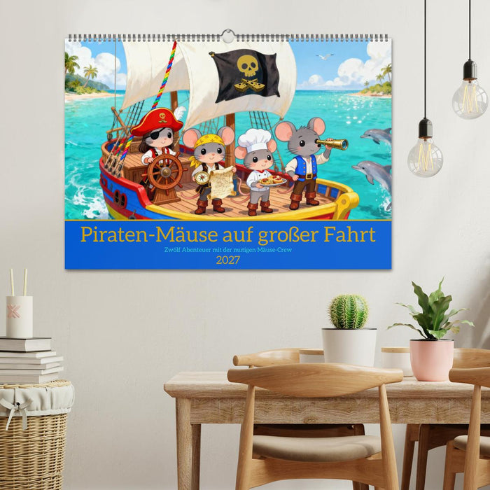 Piraten-Mäuse auf großer Fahrt (CALVENDO Wandkalender 2027)