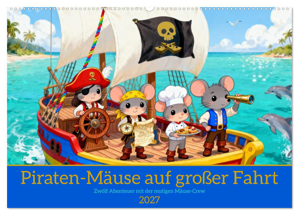 Piraten-Mäuse auf großer Fahrt (CALVENDO Wandkalender 2027)