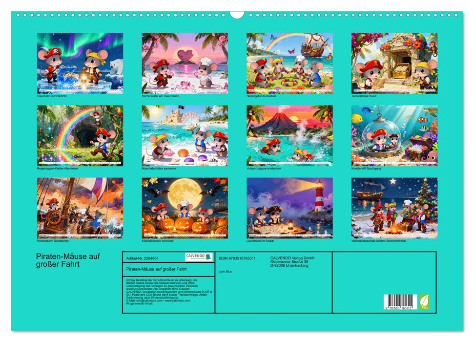 Piraten-Mäuse auf großer Fahrt (CALVENDO Wandkalender 2027)