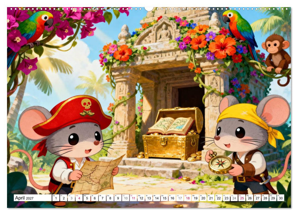 Piraten-Mäuse auf großer Fahrt (CALVENDO Wandkalender 2027)