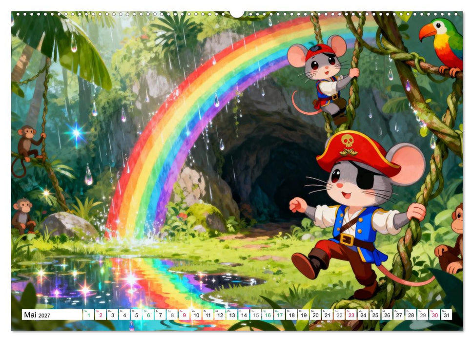 Piraten-Mäuse auf großer Fahrt (CALVENDO Wandkalender 2027)