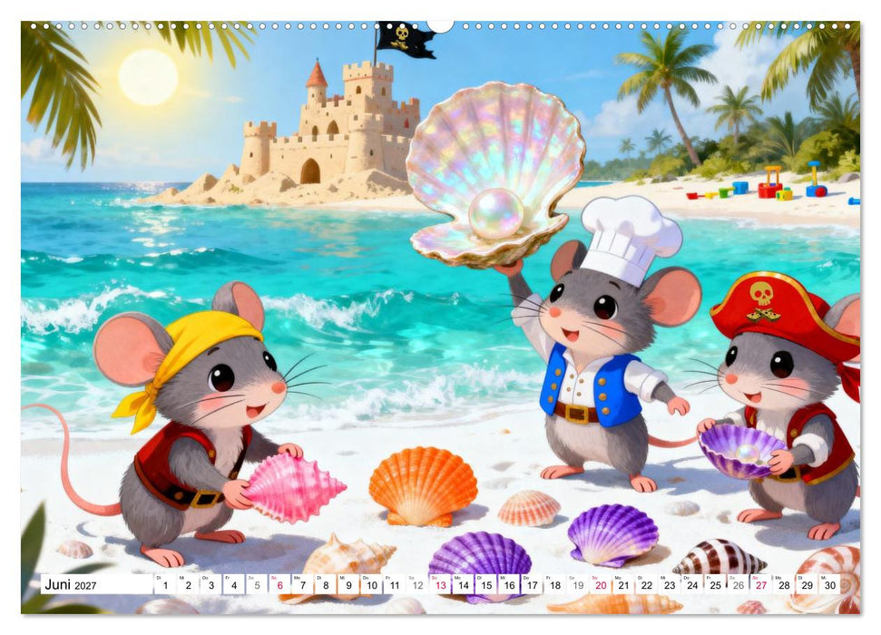 Piraten-Mäuse auf großer Fahrt (CALVENDO Wandkalender 2027)