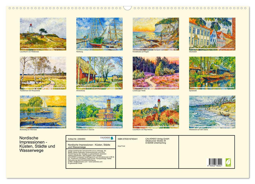 Nordische Impressionen - Küsten, Städte und Wasserwege (CALVENDO Wandkalender 2027)