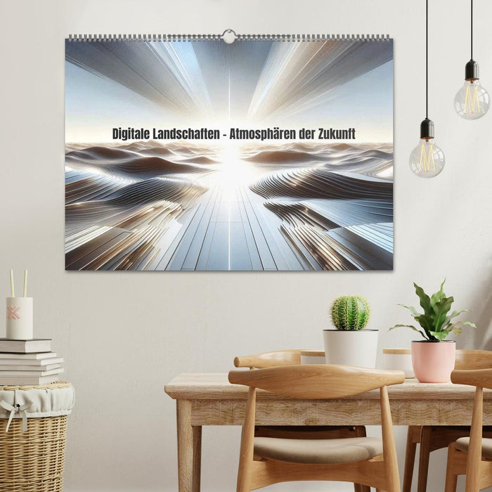 Digitale Landschaften – Atmosphären der Zukunft (CALVENDO Wandkalender 2027)