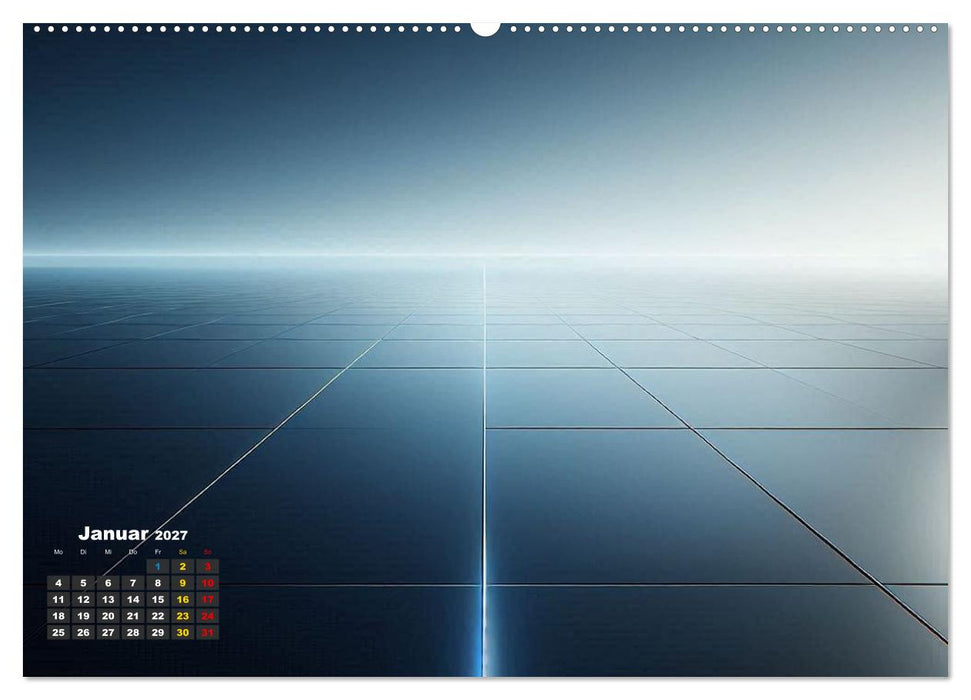 Digitale Landschaften – Atmosphären der Zukunft (CALVENDO Premium Wandkalender 2027)