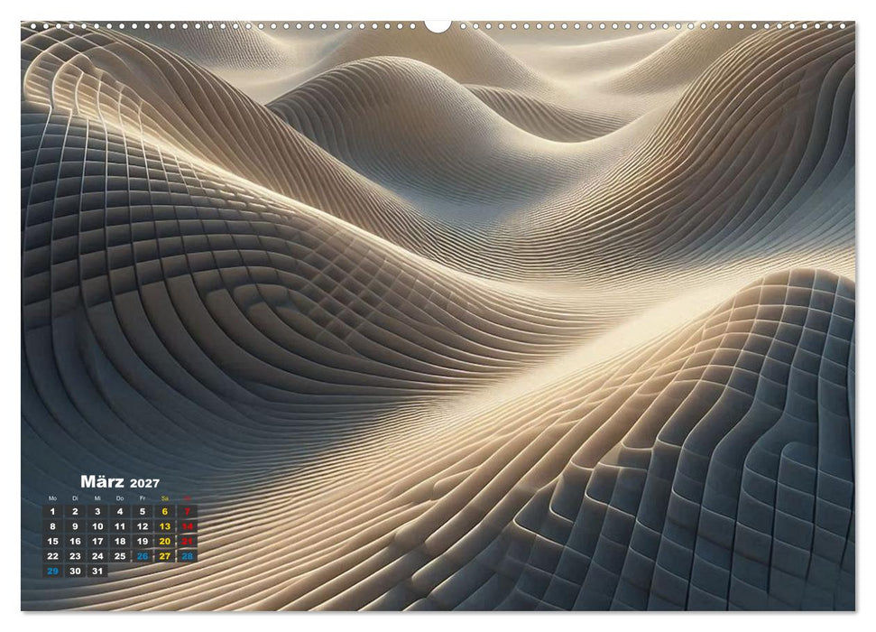 Digitale Landschaften – Atmosphären der Zukunft (CALVENDO Premium Wandkalender 2027)
