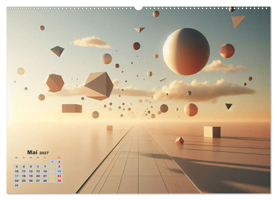 Digitale Landschaften – Atmosphären der Zukunft (CALVENDO Premium Wandkalender 2027)