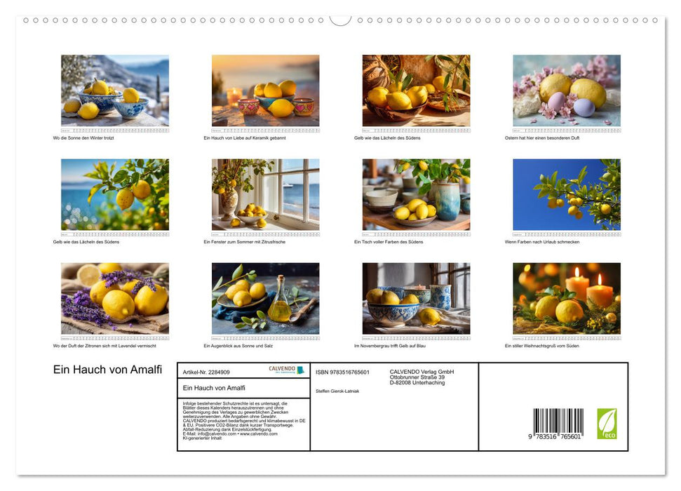 Ein Hauch von Amalfi (CALVENDO Premium Wandkalender 2027)