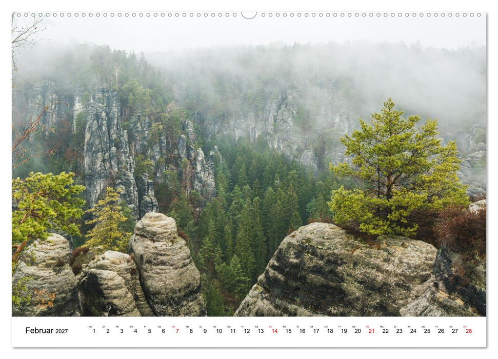 Sächsische Schweiz - Das Elbsandsteingebirge (CALVENDO Wandkalender 2027)