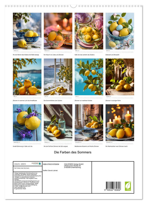 Die Farben des Sommers (CALVENDO Premium Wandkalender 2027)