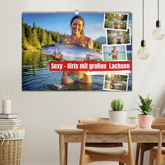 Sexy - Girls mit großen Lachsen (CALVENDO Wandkalender 2027)