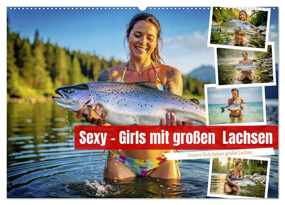 Sexy - Girls mit großen Lachsen (CALVENDO Wandkalender 2027)