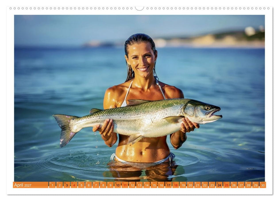 Sexy - Girls mit großen Lachsen (CALVENDO Wandkalender 2027)