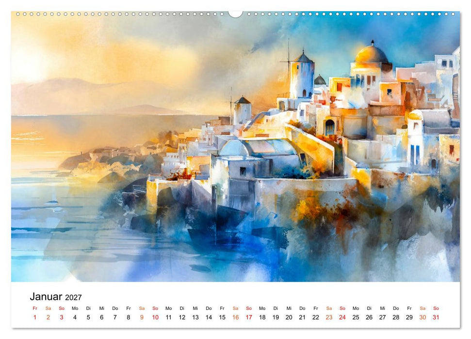 Mediterraner Glanz (CALVENDO Premium Wandkalender 2027)