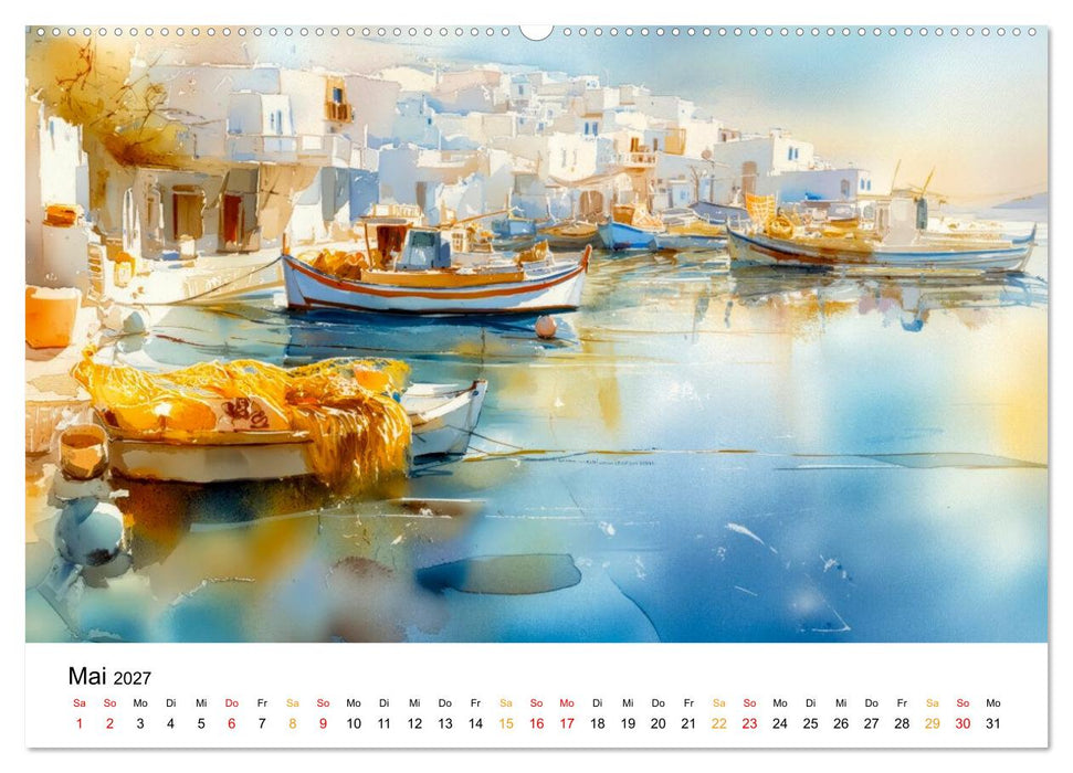 Mediterraner Glanz (CALVENDO Premium Wandkalender 2027)