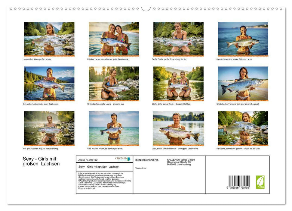 Sexy - Girls mit großen Lachsen (CALVENDO Premium Wandkalender 2027)