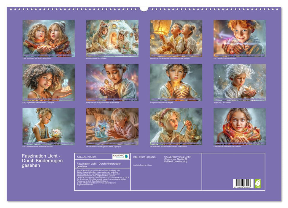 Faszination Licht - Durch Kinderaugen gesehen (CALVENDO Wandkalender 2027)