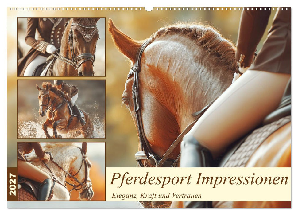 Pferdesport Impressionen. Eleganz, Kraft und Vertrauen (CALVENDO Wandkalender 2027)