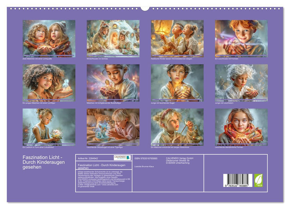 Faszination Licht - Durch Kinderaugen gesehen (CALVENDO Premium Wandkalender 2027)