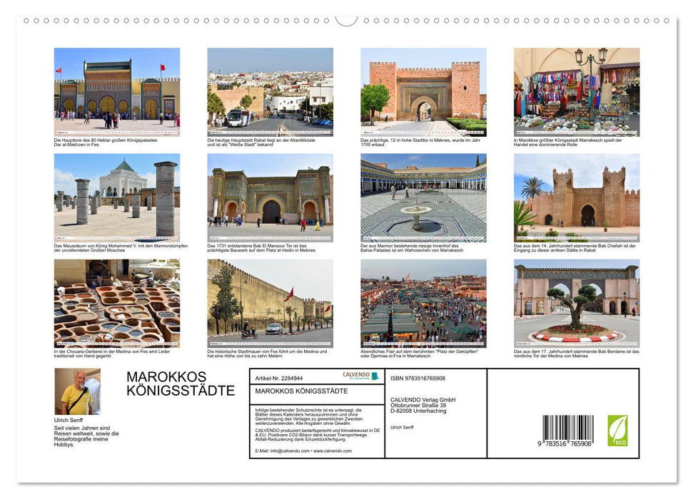 MAROKKOS KÖNIGSSTÄDTE (CALVENDO Premium Wandkalender 2027)