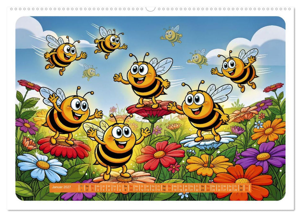 Lustige Bienchen - Comic (CALVENDO Wandkalender 2027)
