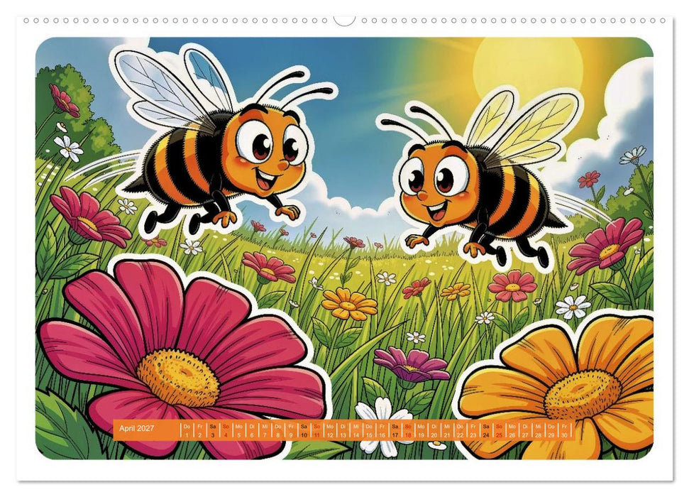 Lustige Bienchen - Comic (CALVENDO Premium Wandkalender 2027)
