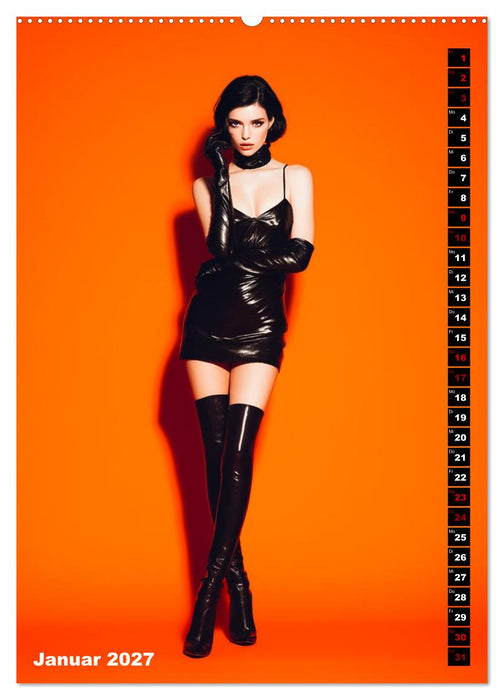 Girls in Leder - The Orange Box (CALVENDO Premium Wandkalender 2027)
