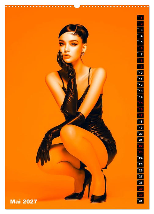Girls in Leder - The Orange Box (CALVENDO Premium Wandkalender 2027)