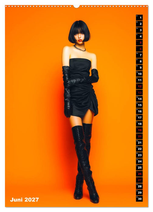 Girls in Leder - The Orange Box (CALVENDO Premium Wandkalender 2027)