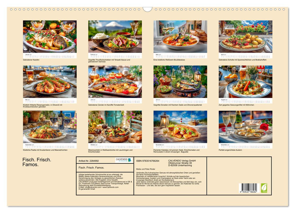 Fisch. Frisch. Famos. (CALVENDO Wandkalender 2027)