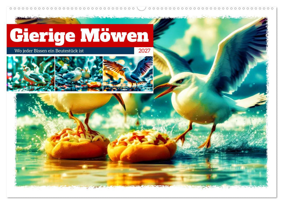 Gierige Möwen (CALVENDO Wandkalender 2027)