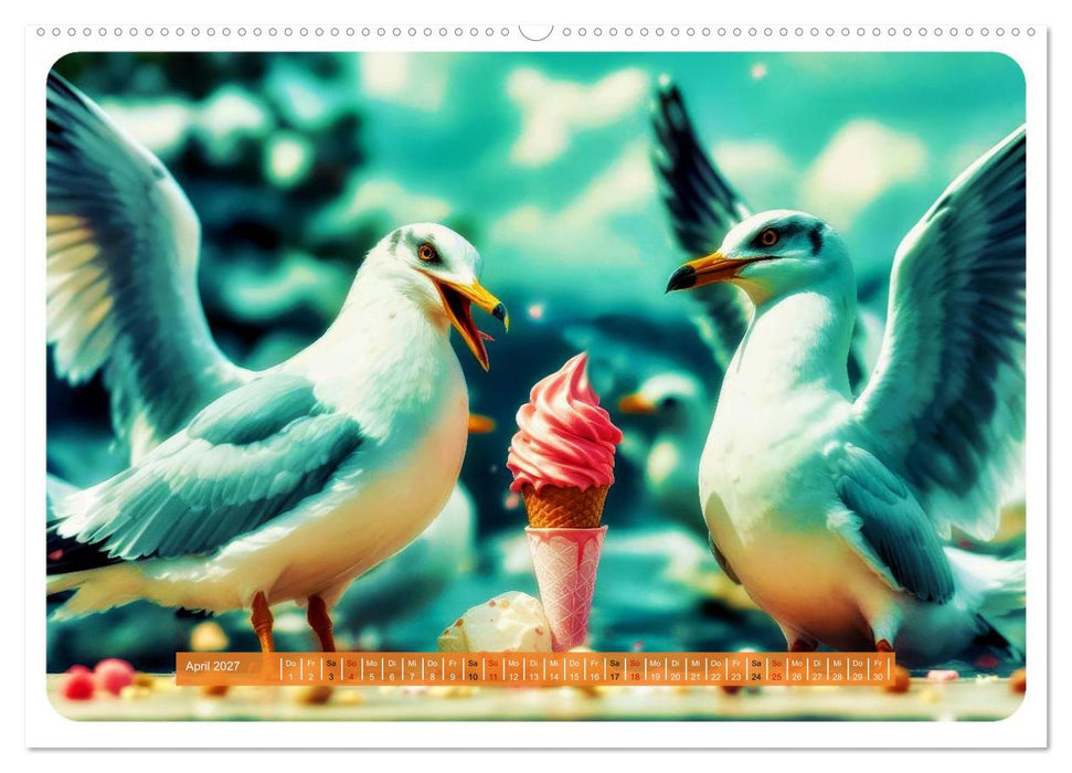 Gierige Möwen (CALVENDO Wandkalender 2027)