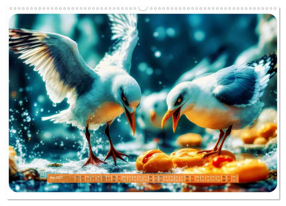 Gierige Möwen (CALVENDO Wandkalender 2027)