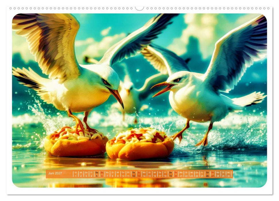 Gierige Möwen (CALVENDO Wandkalender 2027)