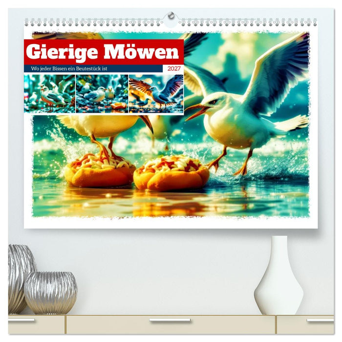 Gierige Möwen (CALVENDO Premium Wandkalender 2027)