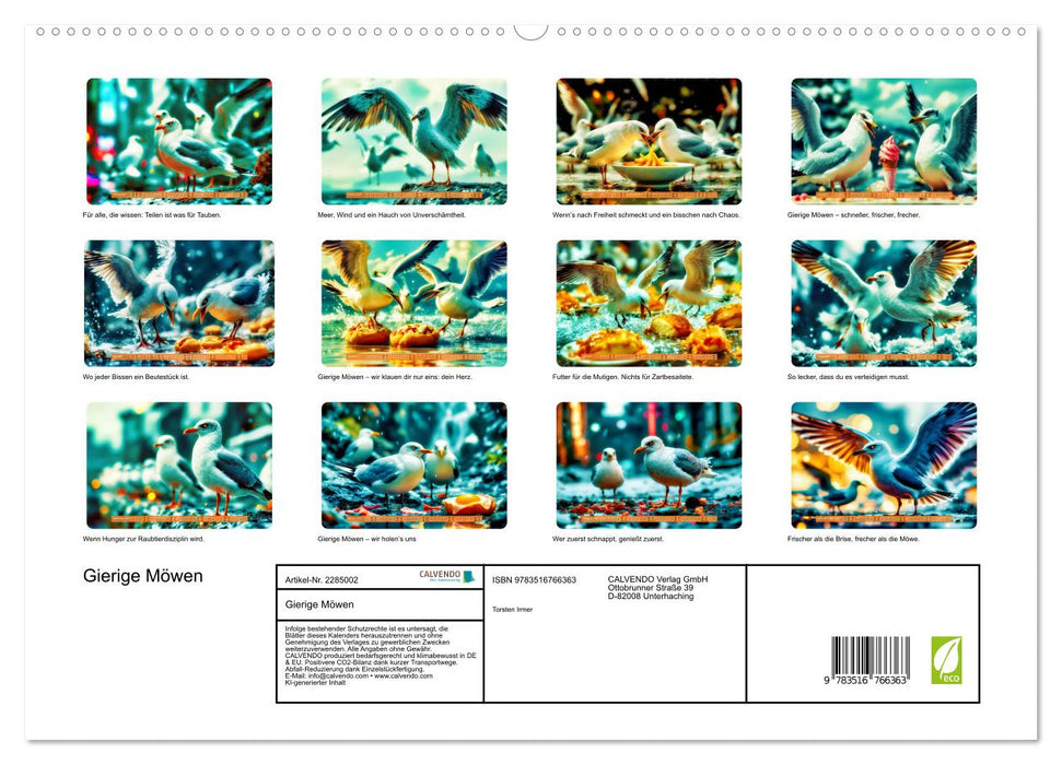 Gierige Möwen (CALVENDO Premium Wandkalender 2027)