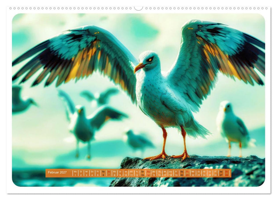 Gierige Möwen (CALVENDO Premium Wandkalender 2027)