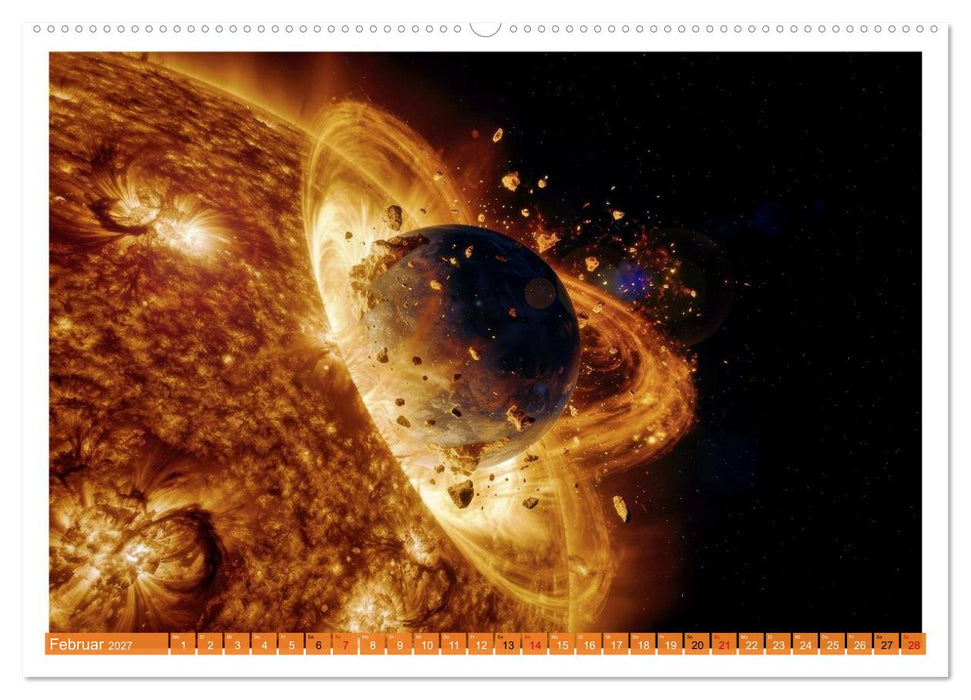 Planeten - Kollisionen (CALVENDO Wandkalender 2027)