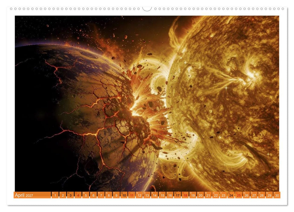 Planeten - Kollisionen (CALVENDO Wandkalender 2027)